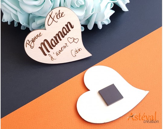 Magnet personnalisé Bonne fête maman d'amour