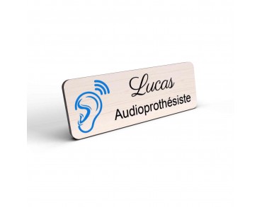 Badge Audioprothésiste Personnalisable couleur