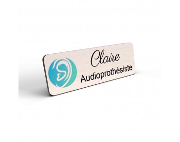 Badge Audioprothésiste Personnalisable couleur