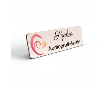 Badge Audioprothésiste Personnalisable couleur