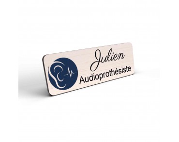 Badge Audioprothésiste Personnalisable couleur